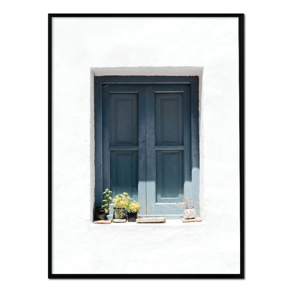 Póster ventana azul