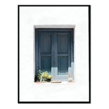 Póster ventana azul