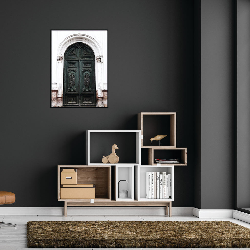 Póster puerta antigua