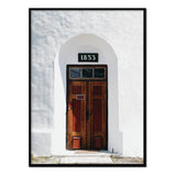 Póster puerta casa