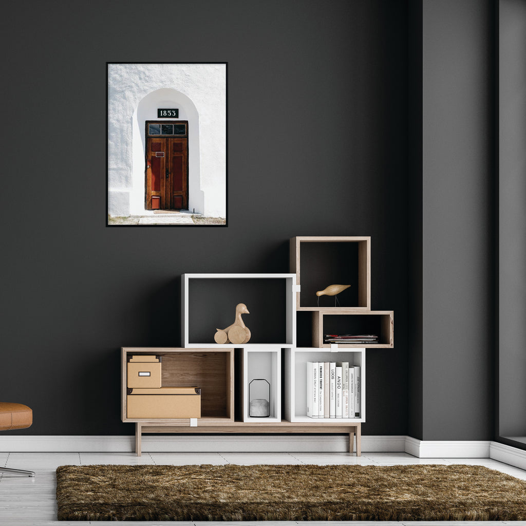 Póster puerta casa