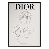 Póster dibujo de línea